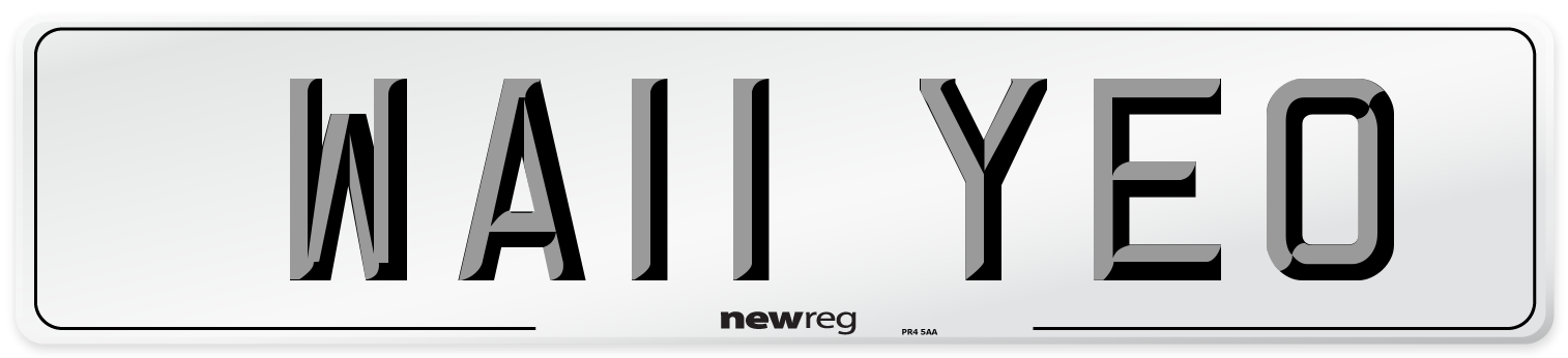 WA11 YEO Number Plate from New Reg